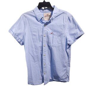 Hollister Co. XL Short Sleeve Baby Blue Shirt